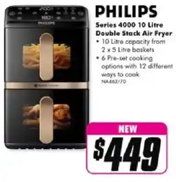 The Good Guys Philips Series 4000 10 Litre Double Stack Air Fryer offer