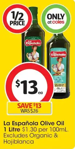 Coles La Española Olive Oil offer