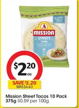 Coles Mission Street Tacos 10 Pack offer