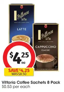 Coles Vittoria Coffee Sachets offer