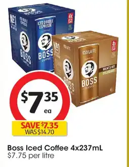 Coles Boss Iced Coffee offer