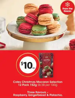 Coles Coles Christmas Macaron Selection offer