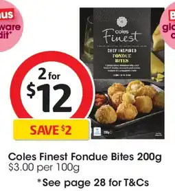 Coles Coles Finest Fondue Bites offer