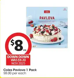 Coles Coles Pavlova offer