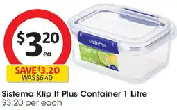 Coles Sistema Klip It Plus Container offer