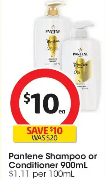 Coles Pantene Shampoo or Conditioner offer