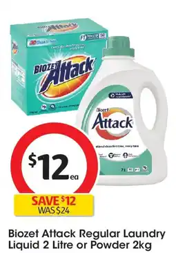 Coles Biozet Attack Regular Laundry Liquid offer
