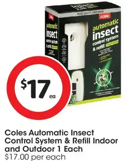 Coles Coles Automatic Insect Control System & Refill Indoor and Outdoor 1 Each offer