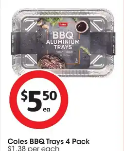 Coles Coles BBQ Trays offer