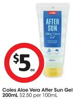Coles Coles Aloe Vera After Sun Gel offer