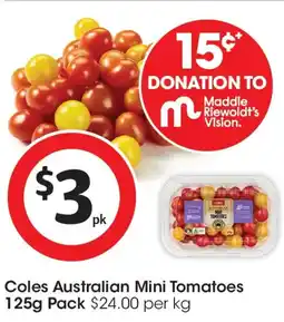 Coles Coles Australian Mini Tomatoes offer