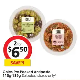 Coles Coles Pre-Packed Antipasto offer