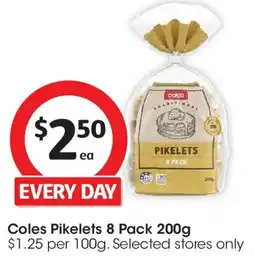 Coles Coles Pikelets 8 Pack offer