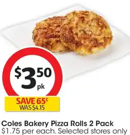 Coles Coles Bakery Pizza Rolls offer