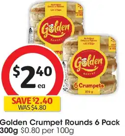 Coles Golden Crumpet Rounds offer