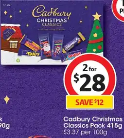 Coles Cadbury Christmas Classics Pack offer