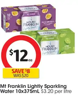 Coles Mt Franklin Lightly Sparkling Water offer