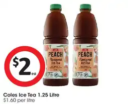 Coles Coles Ice Tea offer