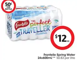 Coles Frantelle Spring Water offer