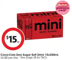 Coles Coca-Cola Zero Sugar Soft Drink offer