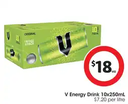 Coles V Energy Drink offer