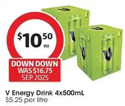 Coles V Energy Drink offer