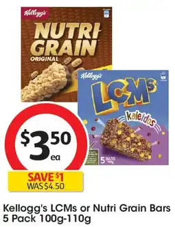 Coles Kellogg's LCMs or Nutri Grain Bars offer