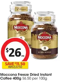 Coles Moccona Freeze Dried Instant Coffee offer