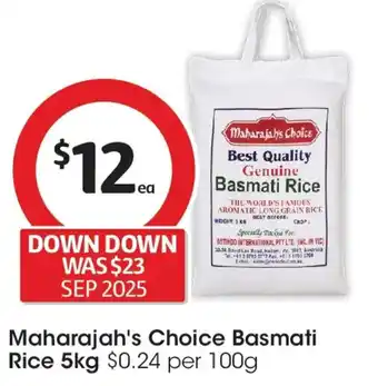 Maharajah's Choice Basmati Rice