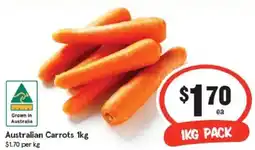 IGA Australian carrots offer