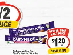 IGA Cadbury medium bar offer