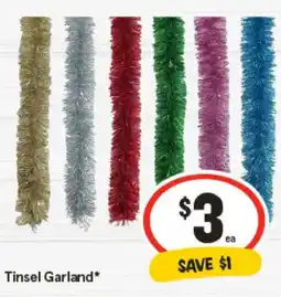 IGA Tinsel garland offer