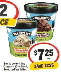 IGA Ben & jerry's ice cream offer