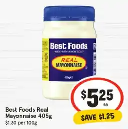 IGA Best foods real 1 mayonnaise offer