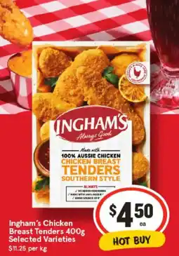 IGA Ingham's chicken breast tenders offer
