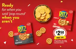 IGA Ritz crackers or olina's crackers offer