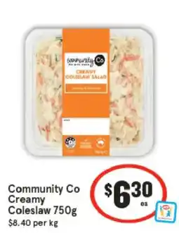 IGA Community co coleslaw offer