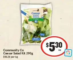 IGA Community co caesar salad kit offer