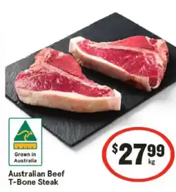 IGA Australian beef t-bone steak offer