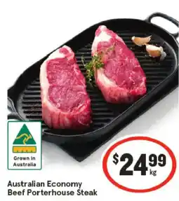 IGA Australian economy beef porterhouse steak offer
