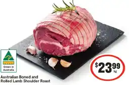 IGA Australian boned and rolled lamb shoulder roast offer