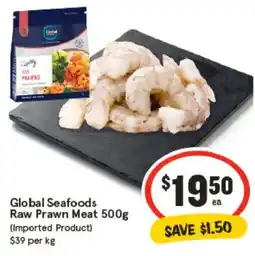IGA Global seafoods raw prawn meat offer