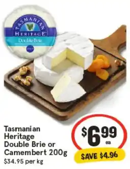 IGA Tasmanian Heritage Double Brie or Camembert offer