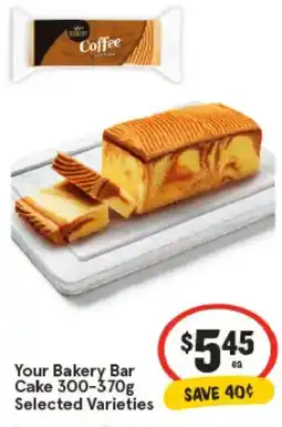 IGA Your Bakery Bar Cake offer