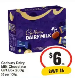IGA Cadbury dairy milk chocolate gift box offer