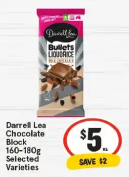 IGA Darrell lea chocolate block offer