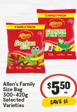 IGA Allen's family size bag offer