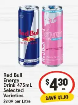 IGA Red bull energy drink offer