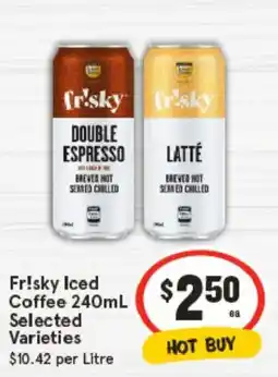 IGA Fr!sky iced coffee offer