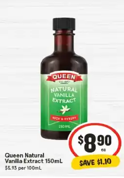 IGA Queen natural vanilla extract offer